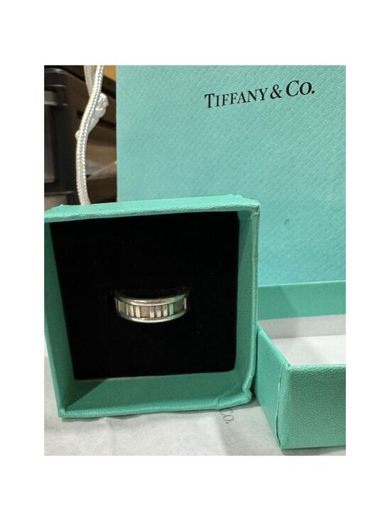 Tiffany & Co. Jewelry - Tiffany & Co Atlas Wide Roman Numeral Ring Sterling Silver 925 1995